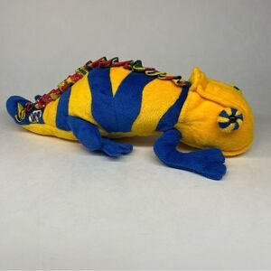 Ganz Webkinz Chameleon Yellow & Blue 12" Stuffed Animal